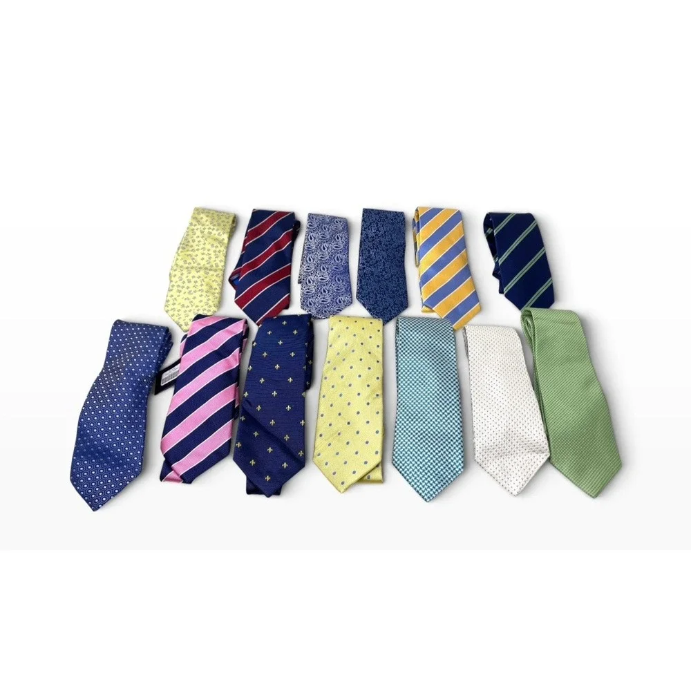 Charles Tyrwhitt Lot of 13 Mens Silk Ties Business Career Different Prints